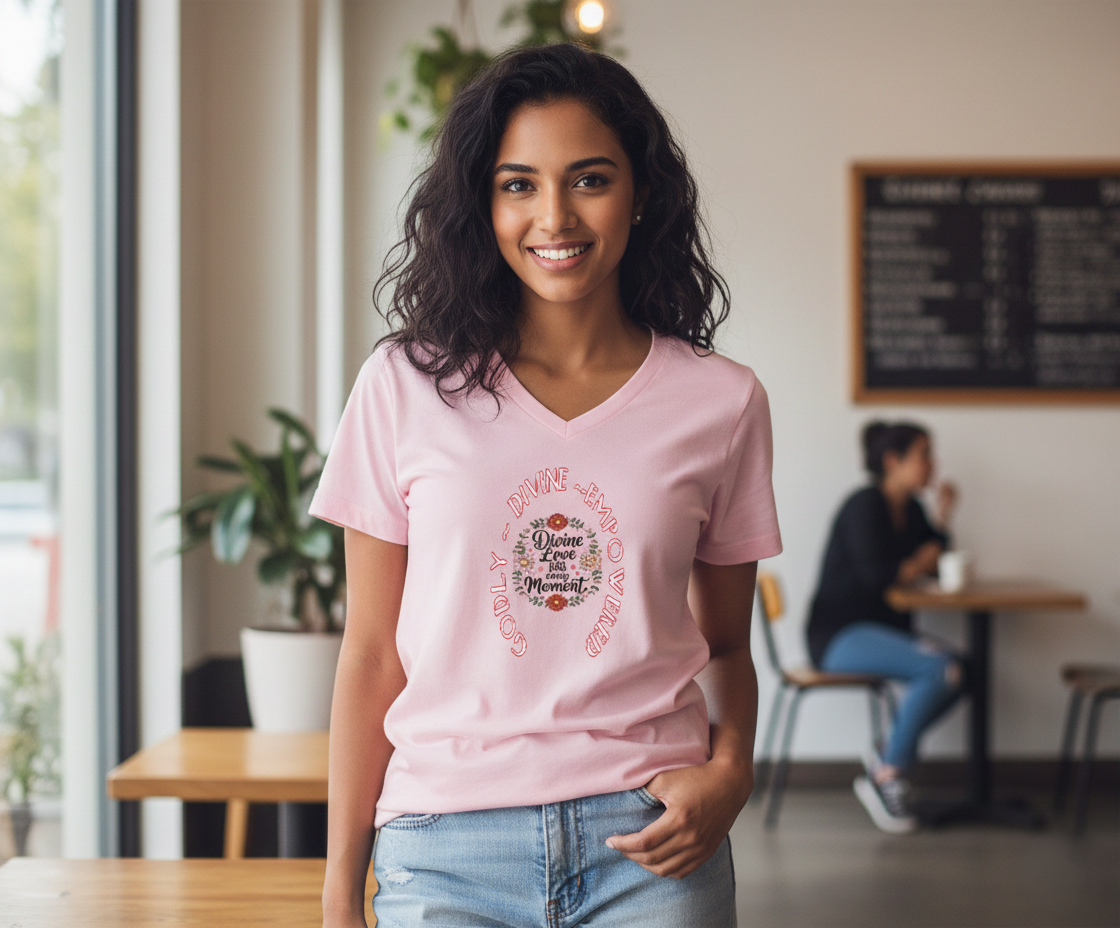 Divine Empowerment V-Neck Tee | Women's Tee
