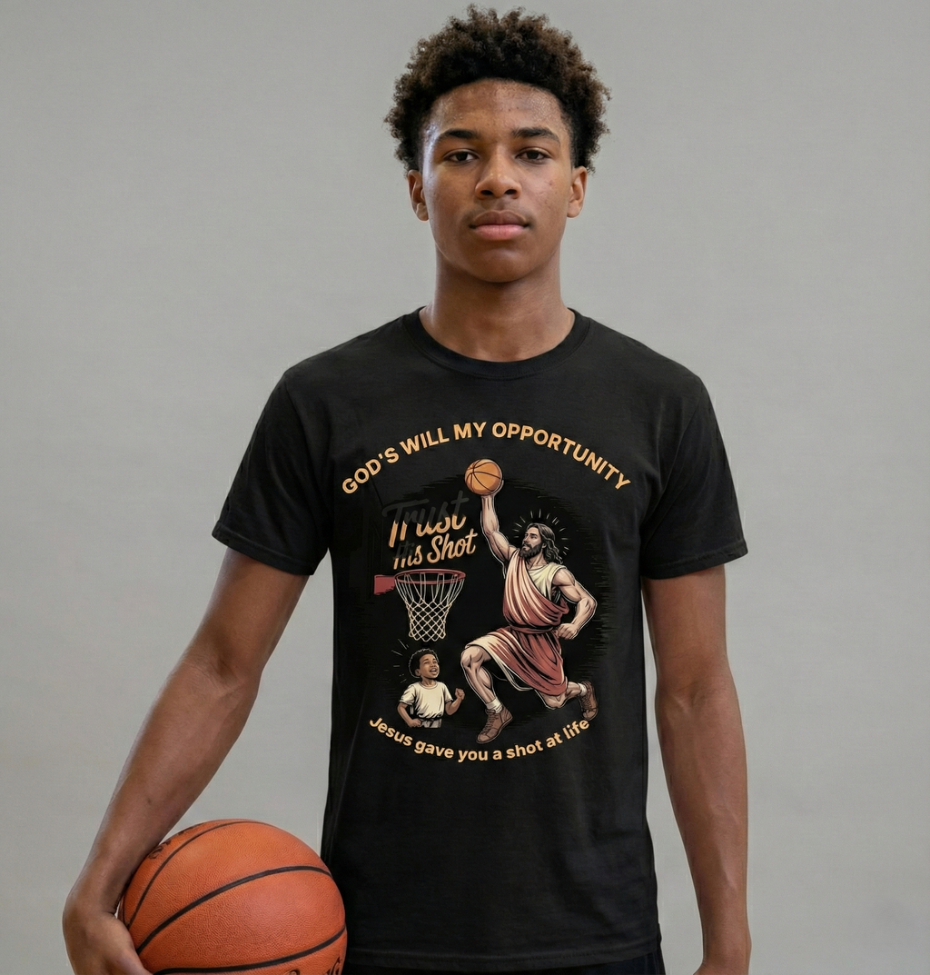 G.W.M.O. Sports | The "Shot at Life" | Male Teen | Graphic Tee