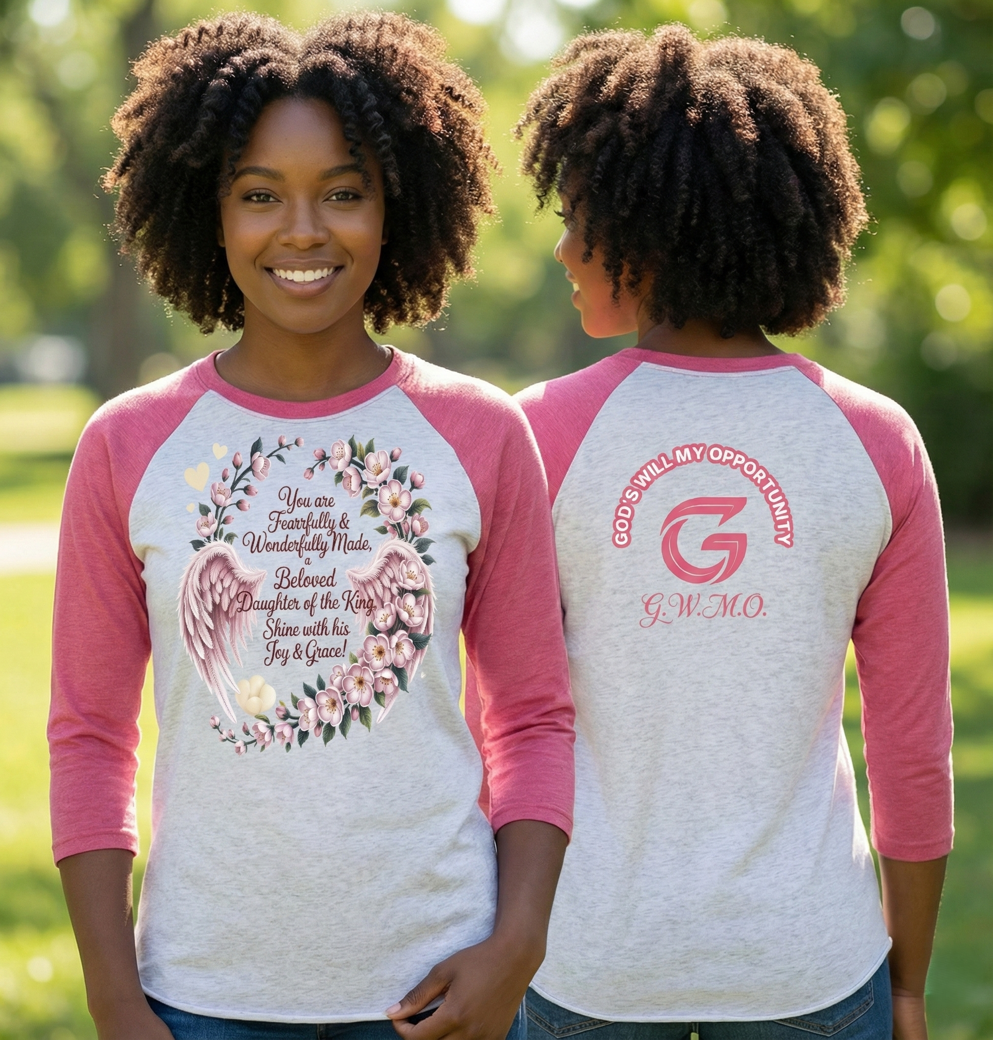 The G.W.M.O. Daughter of the King Raglan | Women's BaseBall Tee