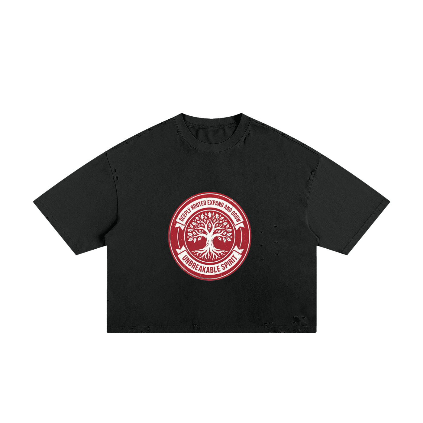 The G.W.M.O. 'Roots & Rise' Distressed Tee | Boxy Men's Tee